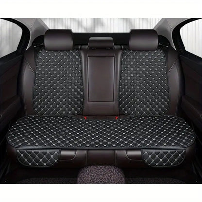 Car Seat Cover Rear Bench Protector with Source-Listed Water-Resistant Surface in Black or Red