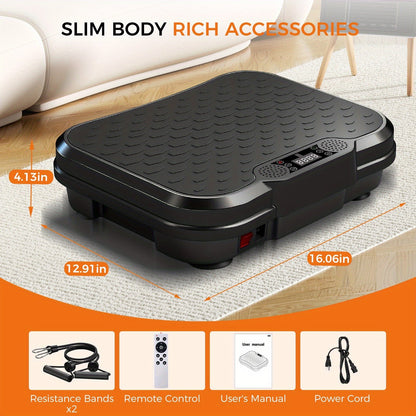 Vibration Platform Machine 2025 Upgraded – 450 LB Capacity Whole Body Vibration Trainer for Lymphatic Drainage, Blood Circulation, Weight Loss & Full Body Workout | Home Fitness Exercise Platform
