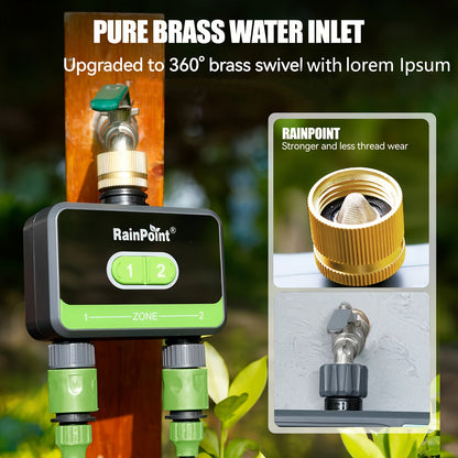 WiFi Sprinkler Timer 2 Zone Smart | App Control Garden Irrigation