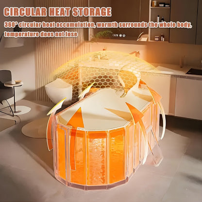 Portable Hot Tub Foldable | Soaking Bath Home Gym Outdoor Relaxation