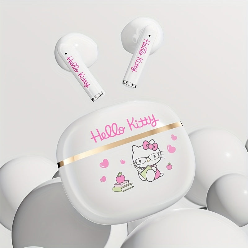 Sanrio Hello Kitty Kuromi Cinnamoroll Wireless Earbuds Bluetooth 5.0 Cute Kawaii Design 3 Styles Power Display Touch Control Girls Gift