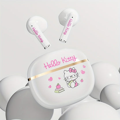 Sanrio Hello Kitty Kuromi Cinnamoroll Wireless Earbuds Bluetooth 5.0 Cute Kawaii Design 3 Styles Power Display Touch Control Girls Gift