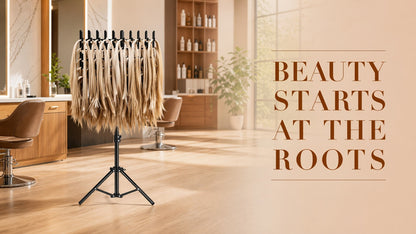Braiding Hair Rack Hair Styling Tool with 144-Strand Layout, 30-50-Inch Height and Foldable Stand