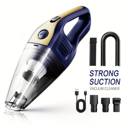 Wireless Car Vacuum Cleaner 5000PA - USB Charging, One-Click Dust Empty, 2000mAh Rechargeable, 40dB Low Noise, Portable Handheld Auto Vacuum for Cars, Home, Office & Pet Hair, 6 Colors