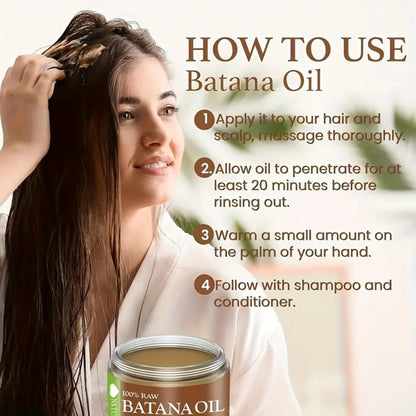 Batana Oil for Hair Growth 2-Pack - Honduras Pure Batana Hair Oil for Dry Damaged Hair, Deep Moisturizing Scalp Treatment, Nourishes All Hair Types, Value Twin Pack