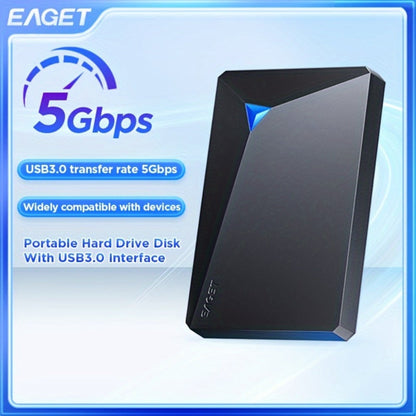 Portable External Hard Drive USB 3.0 High-Speed Mechanical HDD Mobile Backup Storage Plug & Play for PC Desktop MacBook PS4 Xbox Smart TV – EAGET Compact Travel Hard Disk