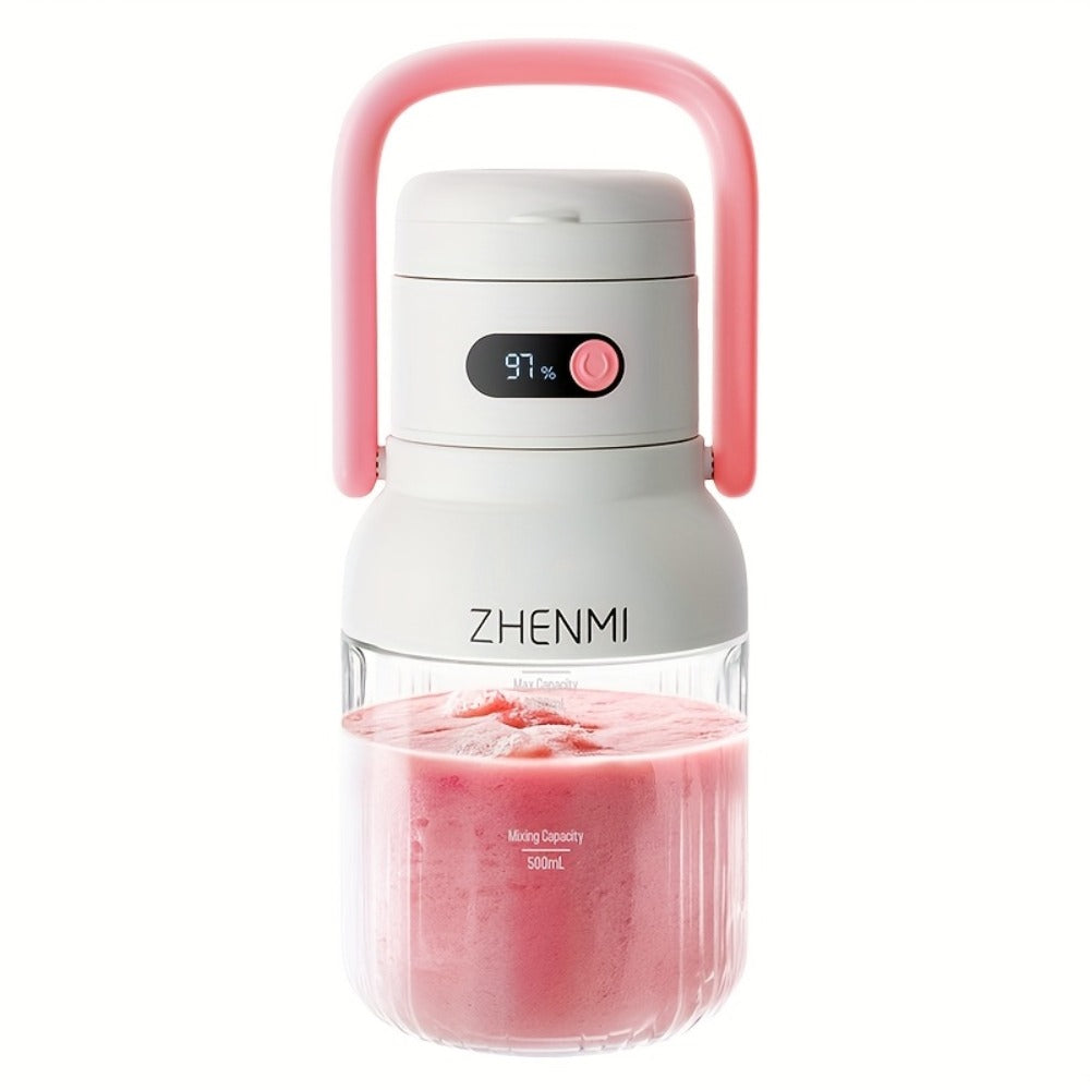 Cordless Portable Blender 33oz USB Rechargeable - Ice Crushing Blender for Smoothies & Shakes