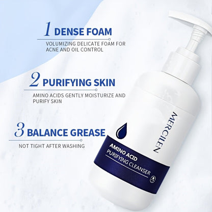 Gentle Purifying Amino Acid Face Wash – Soft Hydrating Foam Cleanser for All Skin Types, Deep Cleanse Without Stripping Moisture Barrier, Daily Facial Cleanser for Women & Men