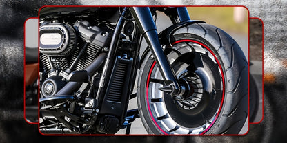 CNC Spike Motorcycle Front Axle Nut Covers Caps 3.6" – Fits Harley Touring Street Glide Road King Electra Glide Tri Glide 2008-Later, Black & Silvery