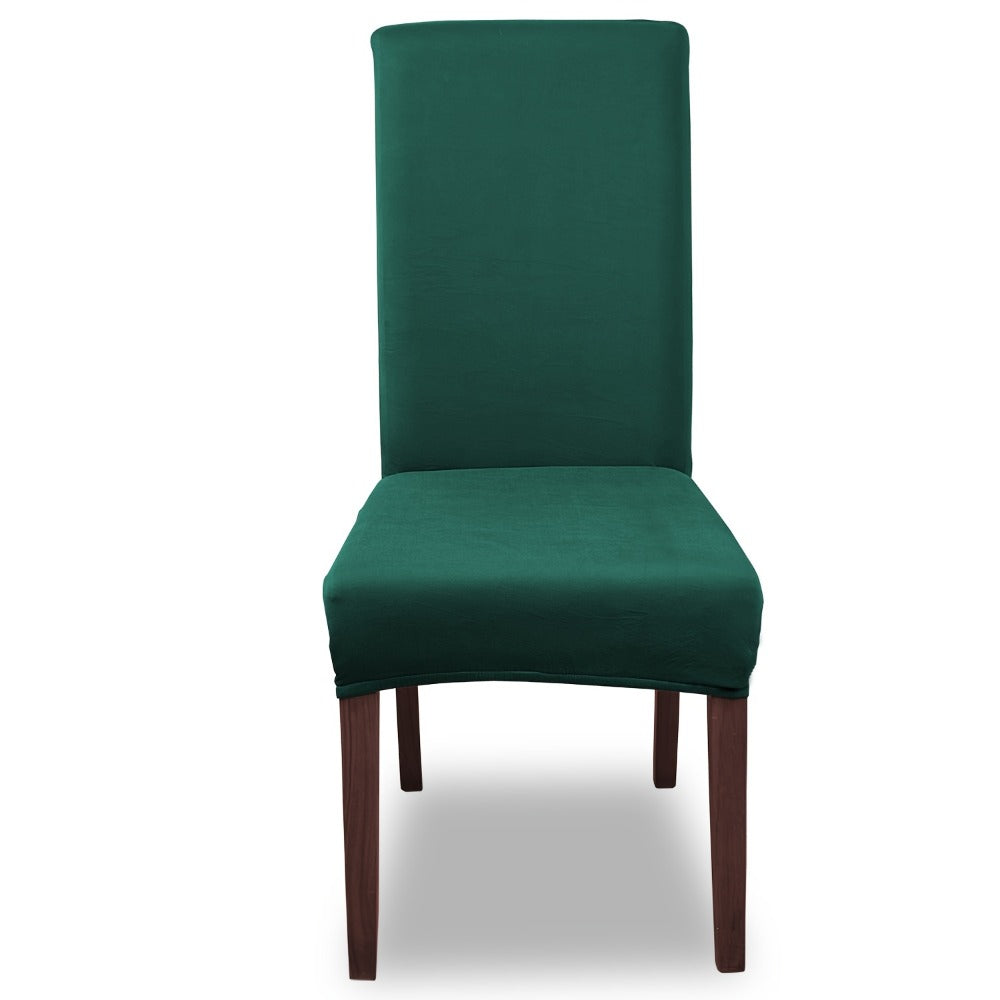 Chair Cover Set of 4 or 6 Stretch Milk-Fiber Dining Slipcovers in Eight Available Color Choices