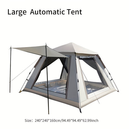 Family Camping Tent 4-6 Person Automatic Ventilated Sunshade Foldable