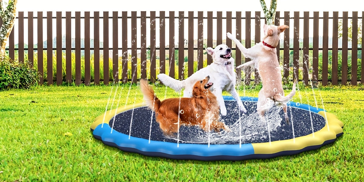 Splash Pad Sprinkler for Kids | Outdoor Water Play Mat Wading Pool