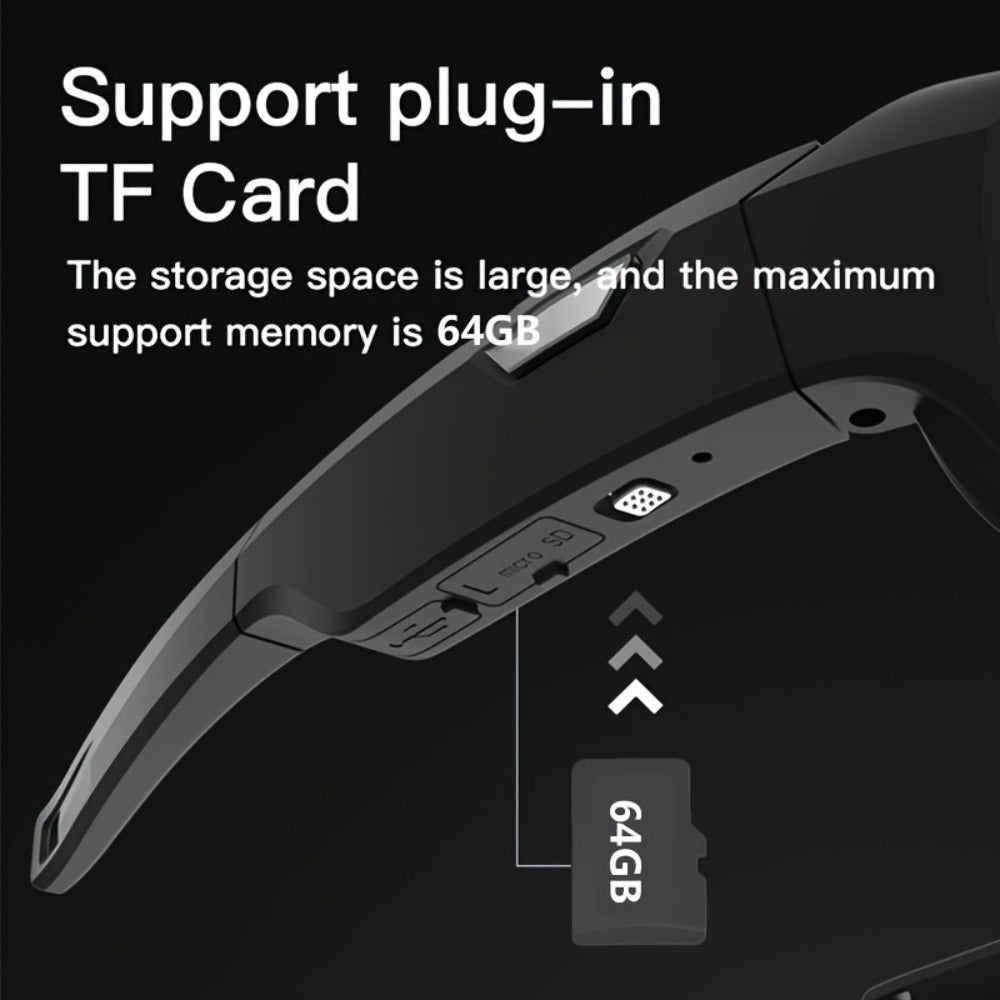 Dark-Lens Camera Glasses with A31, A33 and S36 Frame Models and Optional 64GB Card Bundles