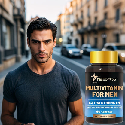 Dietary Supplement Men’s Multivitamin Capsules with Vitamins A, C, D, B6, B12, Zinc, Biotin and Folate
