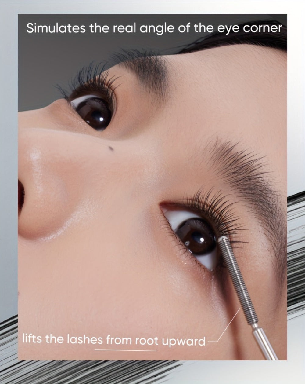 JUDYDOLL Mascara in Black or Brown with Curling or Precision Metal Applicator Designs and Slim Gray Tubes