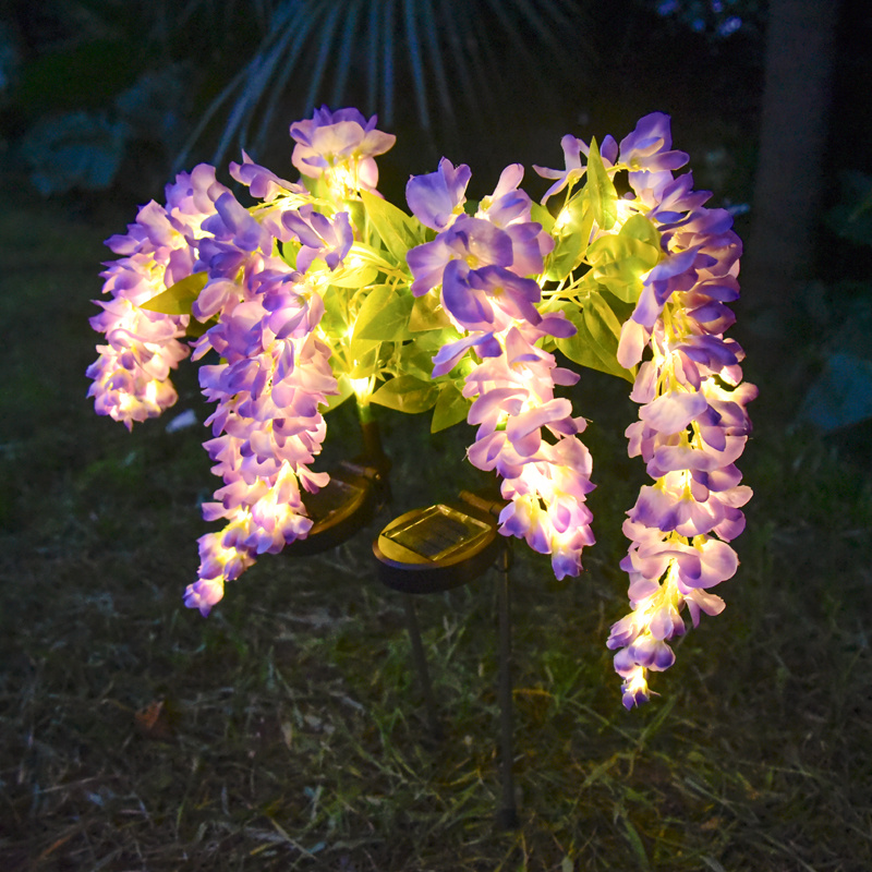 Solar Wisteria Flower Garden Light 52 LED, 2 Modes Waterproof