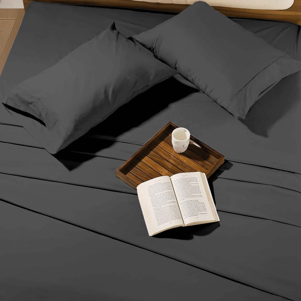 1000 Thread Count Egyptian Cotton Sheet Set with 16-Inch Deep Pocket in Twin, Full, Queen and King Sizes