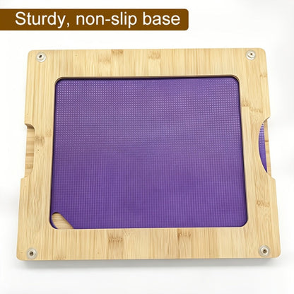 Bamboo Cutting Board Set with Six Color-Coded Flexible Prep Mats and One-Piece or Seven-Piece Options