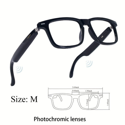 Smart Glasses 160-Language Translation Eyewear with Open-Ear Audio and Ten Photochromic or Filter Lens Options