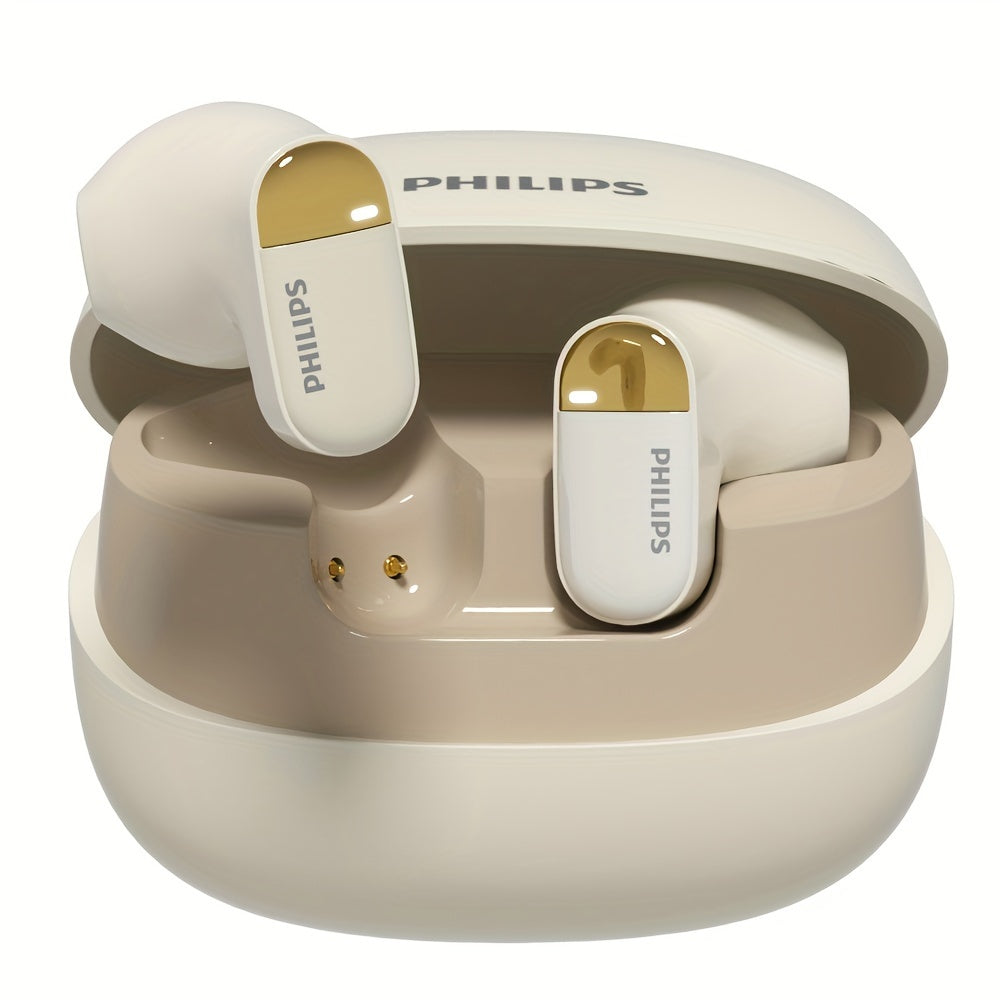 Philips TAT2169 True Wireless Earbuds, LED Power Display, Stereo In-Ear Headphones with Mic for Calls, Large Capacity Charging Case - Compatible with All Smartphones
