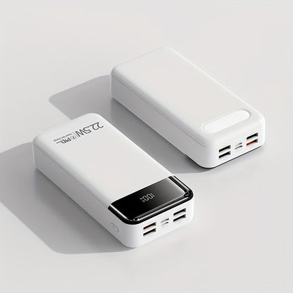 Power Bank 60000mAh 22.5W with Multi-Device Port Layout, LED Light and Digital Display in Three Colors