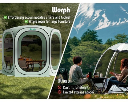 Gazebo Screen House 6x6ft Pop Up Canopy Mosquito Netting Backyard