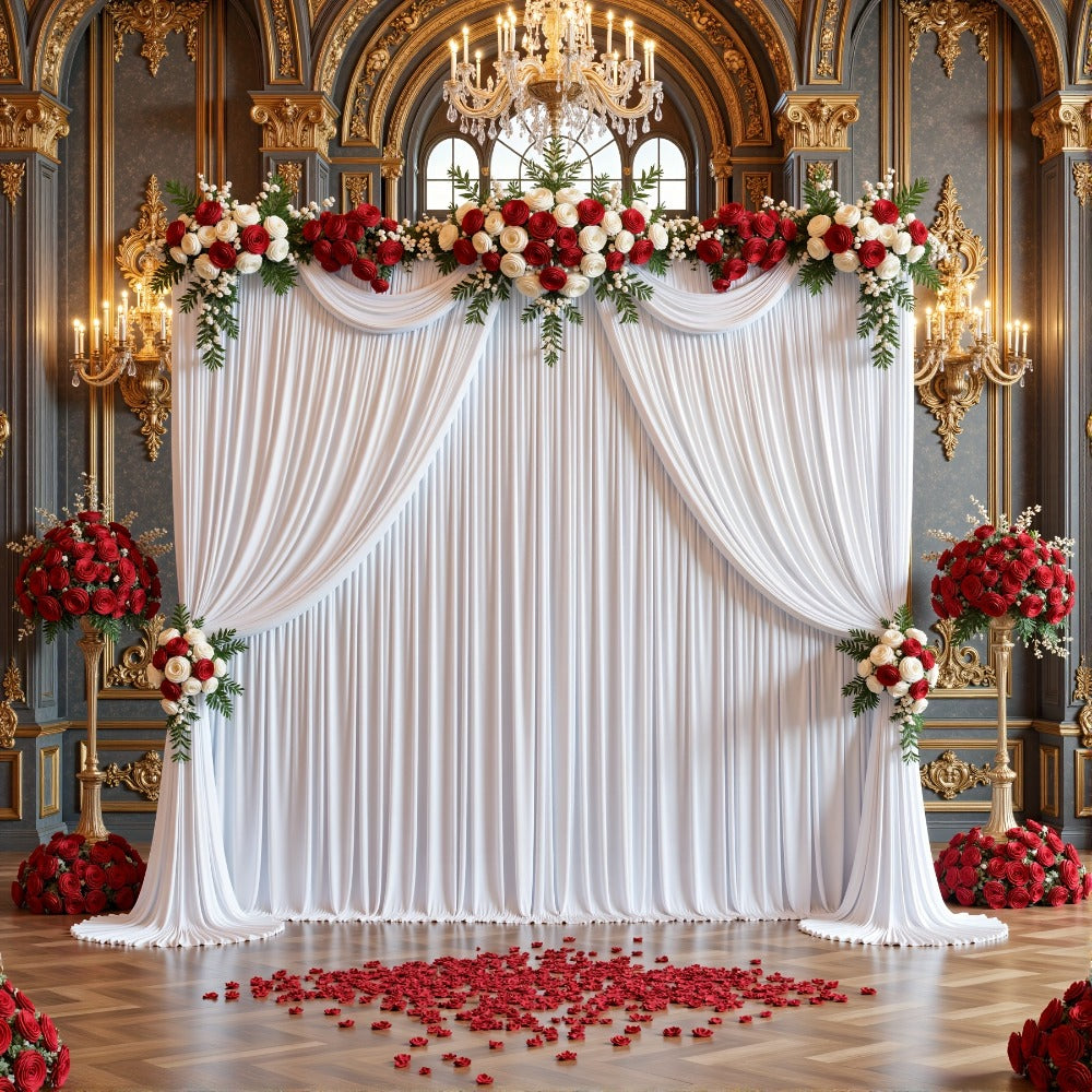 4-Pack 5x10ft Elegant Spandex Photography Backdrop | Wear-Resistant, Wrinkle-Free, Soft & Opaque Party Decoration Banners for Weddings, Birthdays, Stages, Exhibitions & Events