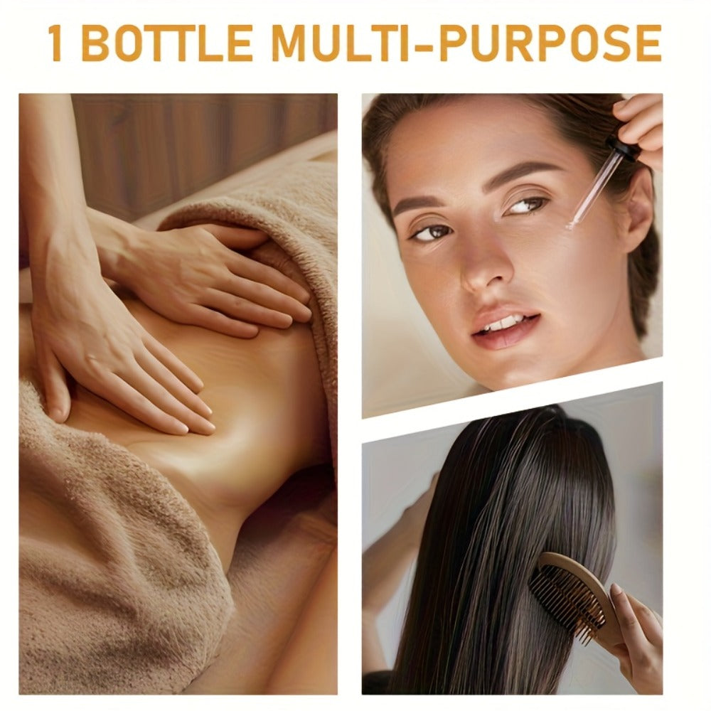 Essential Oil Rose 100ml or 3-Bottle Value Pack with Dropper for Massage, Shower and External Care