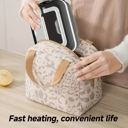 Wireless Heated Lunch Box 8000mAh Battery Powered - 60W Electric Food Warmer 1L Stainless Steel with Smart Timer 8 Settings and Power Bank Function, Portable Lunch Heater for Office Car Truck and Travel, BPA-Free with Fork Spoon and Insulated Bag