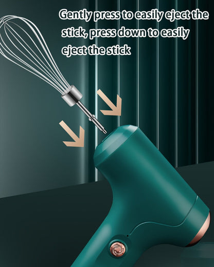 Cordless Electric Egg Beater & Cream Whipper - Handheld Stand-Up Portable Mixer for Cake Baking, Ice Cream & Whipping, Rechargeable Wireless Kitchen Mixer, Holiday Gift for Home Bakers