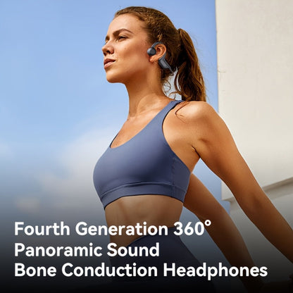 Open Ear Air Conduction Headphones Wireless, Mosyxe Sport Earphones with Noise Cancelling Mic, Seamless Bluetooth Pairing, Lightweight Open-Ear Design for Running Cycling Hiking Gym Outdoor Sports