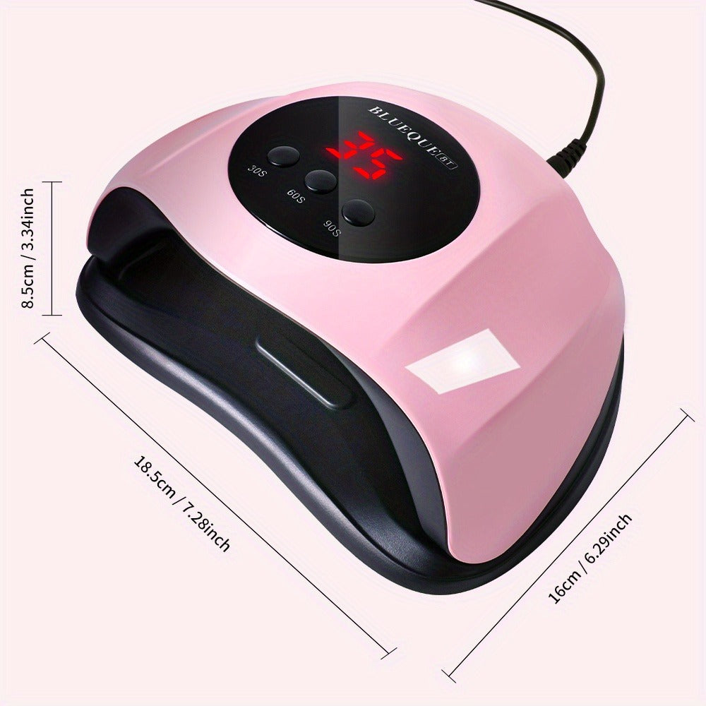 8T UV LED Nail Lamp with 24 Light Beads, Infrared Hand Sensor, 30/60/90s Timers and Two USB Styles