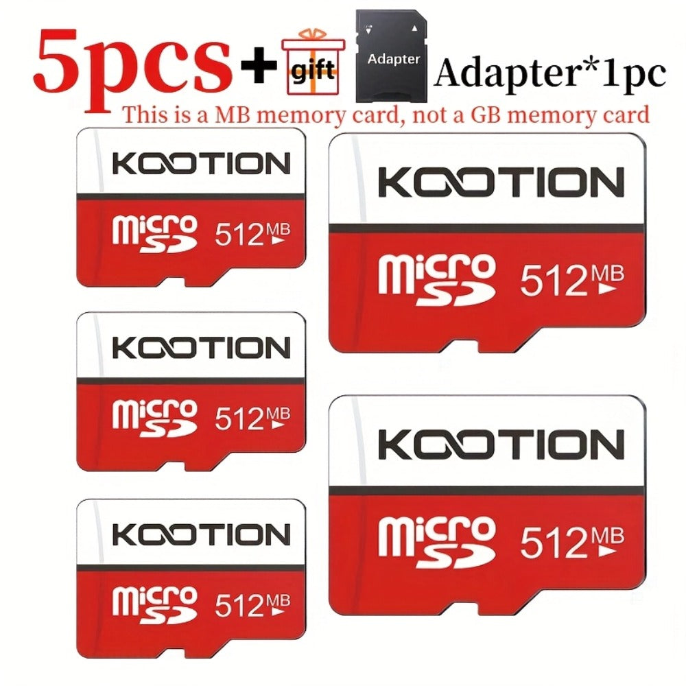 UHS-I C10 90MB/s Micro SD Card Bulk Pack with SD Adapter, TF Memory Card 5 or 10 Pack Full HD 1080P Recording for Smartphone Tablet Laptop Action Camera Dash Cam Drone Game Console – 512MB to 128GB