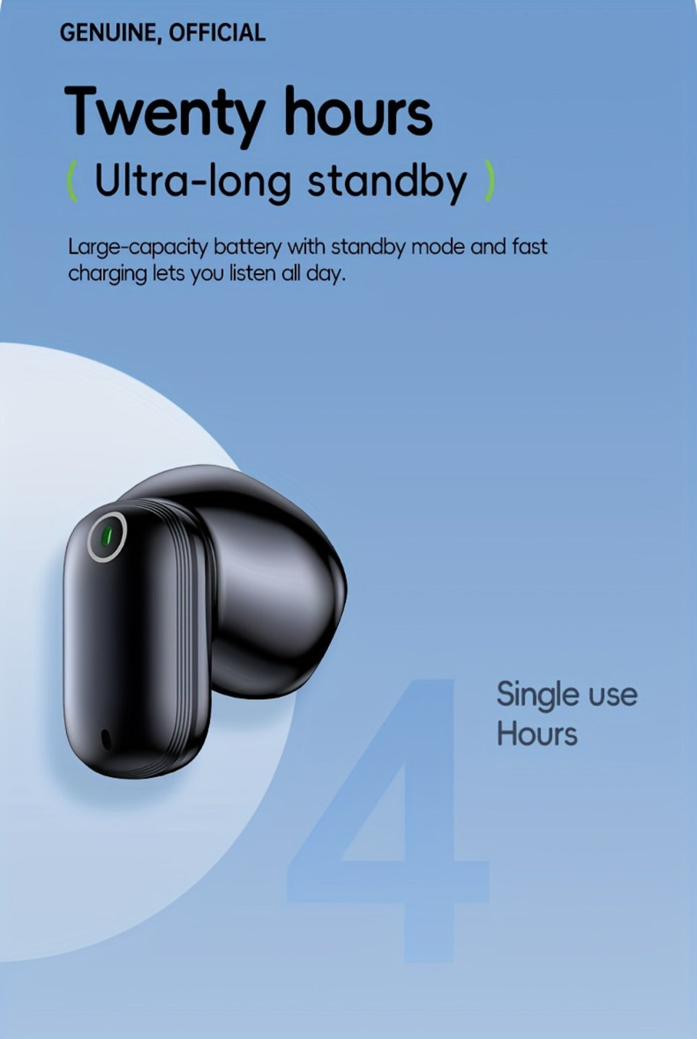 Acer OHR501 Dolby Surround Sound Wireless Earbuds Bluetooth 5.4 Semi-In-Ear TWS Intelligent Noise Cancellation Fingerprint Touch Control Ultra-Low Latency Type-C Fast Charging 8 Colors