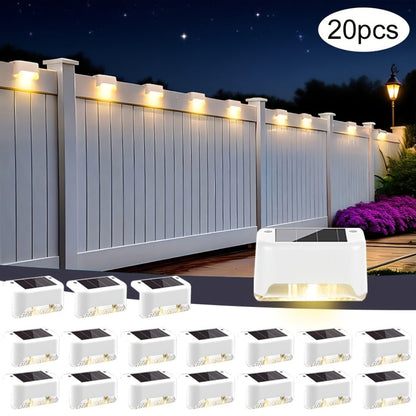 Solar Deck Lights Outdoor 20/30 Pack White LED Step Lights for Stairs Fence Patio Garden Pathway for Garden, Pathway and Patio Lighting