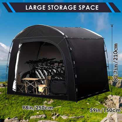 Storage Tent Outdoor Portable Carport – Waterproof Bike Motorcycle