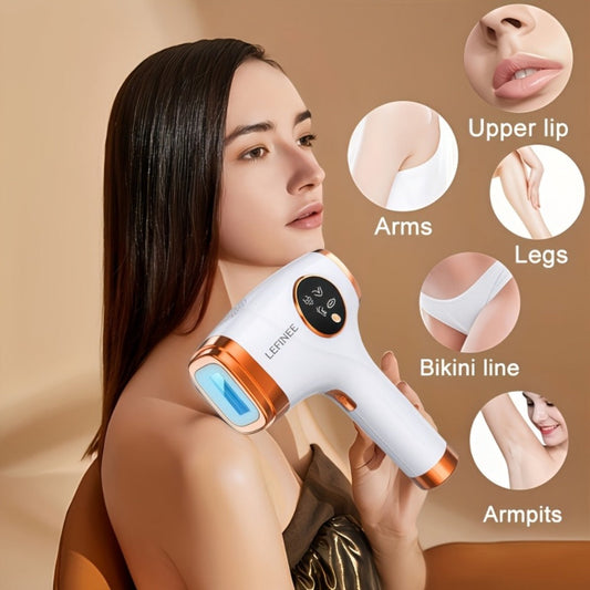 IPL Hair Removal Device 999900 Flashes 3-in-1 At-Home Laser Hair Remover for Women Men 9 Energy Levels 2 Modes Painless Permanent Hair Removal Face Body Legs Underarms Bikini Line Skin Rejuvenation