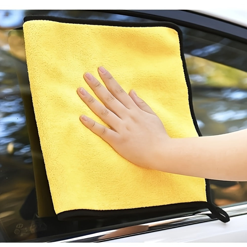 Microfiber Car Cleaning Towels 10pcs – Lint-Free Streak-Free Absorbent Wash & Dry Cloths for Car Exterior, Interior, Glass & Household Detailing