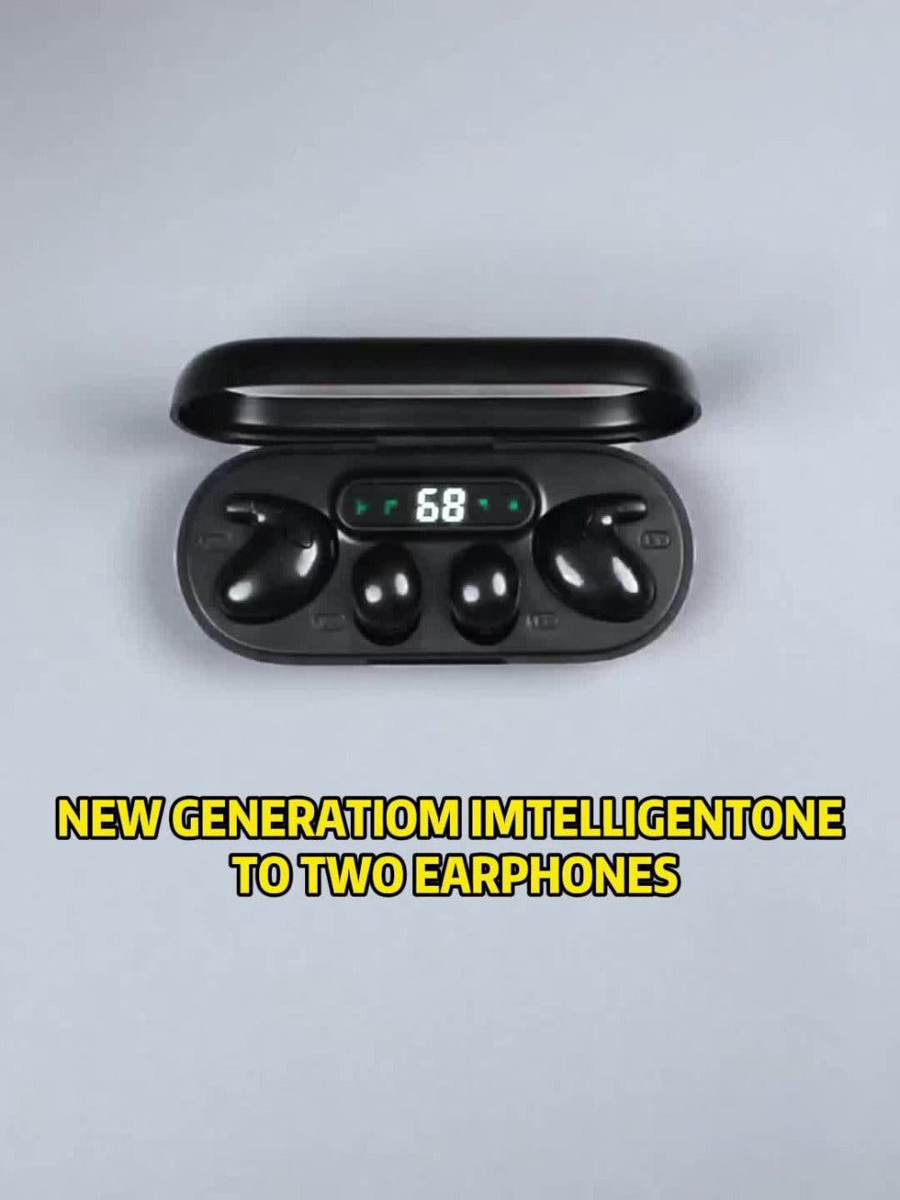 True Wireless Earbuds Two-Pair Gift Set with Transparent LED Display Case and Dual Touch Controls