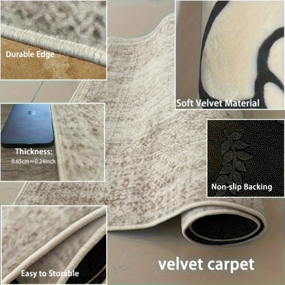 Large Area Rug for Living Room Bedroom – Soft Fluffy Persian Bohemian Style Floor Mat, Anti-Slip Backing, Machine Washable, Vintage Carpet for Modern & Traditional Decor, Multiple Sizes