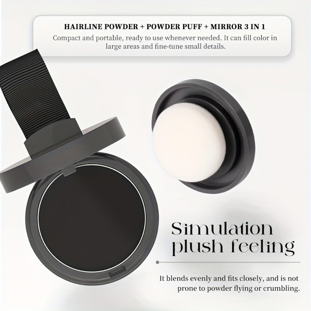 Beard Touch-Up Powder for Men - Instant Gray Coverage Beard Filler for Sparse Patchy Beard Eyebrows Hairline Temples Natural Finish Skin Friendly Long Lasting 5 Colors Available