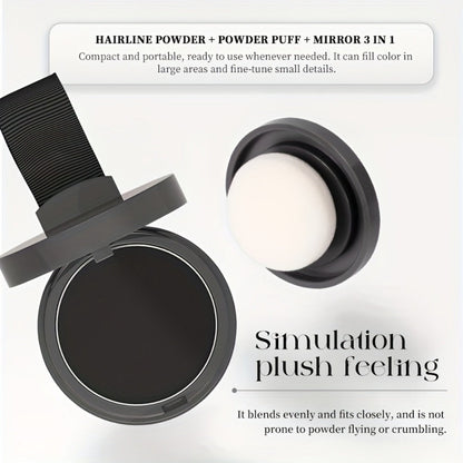 Beard Touch-Up Powder for Men - Instant Gray Coverage Beard Filler for Sparse Patchy Beard Eyebrows Hairline Temples Natural Finish Skin Friendly Long Lasting 5 Colors Available