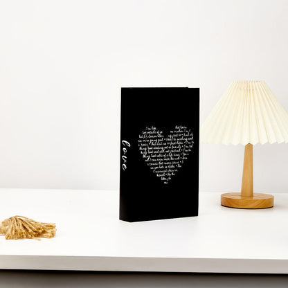 Three-Piece Faux Decorative Book Set with Industrial-Inspired Covers for Shelf or Office Styling