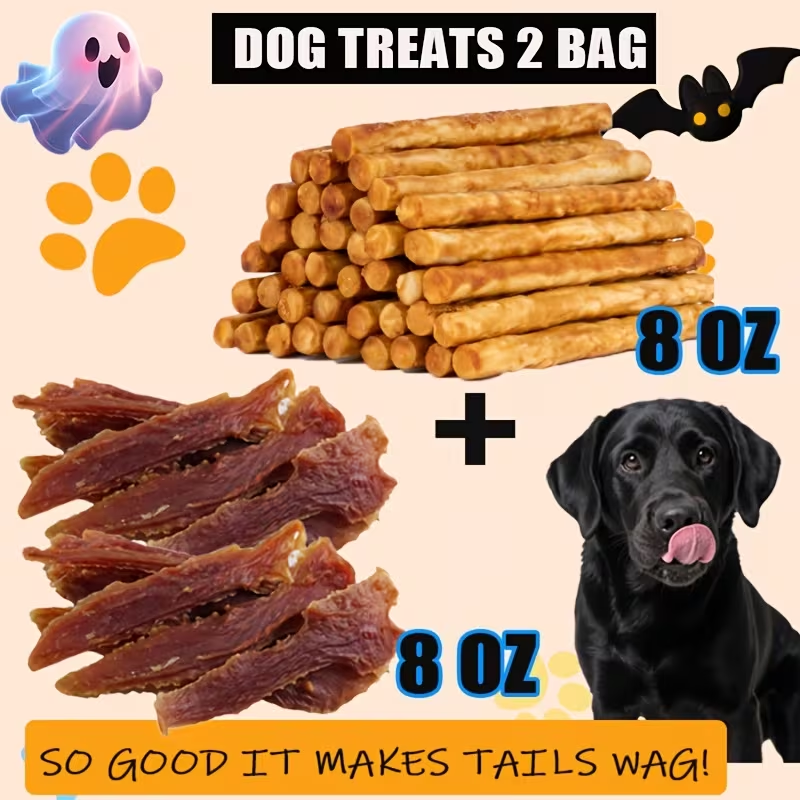 Dog Treats Chicken, Duck and Egg Yolk Assortment with Multi-Bag, 350g and 25 x 4g Options for Dog Reward Use