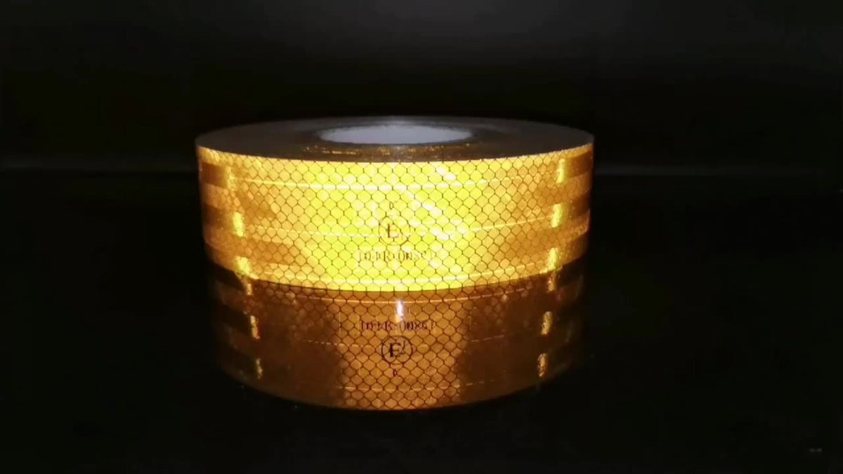 DOT-C2 Reflective Tape 2"x60' High Intensity Prismatic Self-Adhesive Safety Strip – Waterproof Wear-Resistant Ultra Bright for Cars Trucks Bikes Helmets Jackets & Outdoor Gear