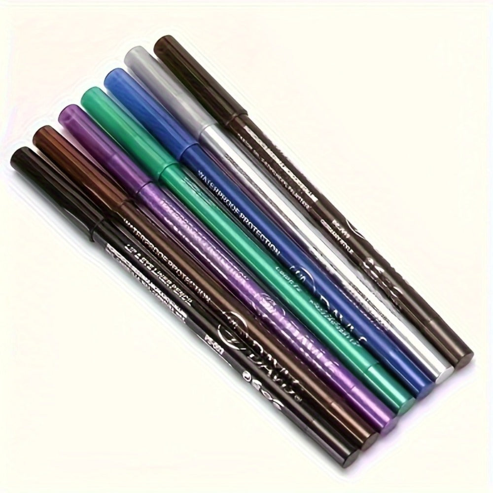 water-resistant Eyeliner Pencil Set 12 Colors with Sharpener extended-wear Multicolor Eye Liner Kit for Daily Wear Stage Cosplay Festival