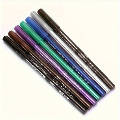 water-resistant Eyeliner Pencil Set 12 Colors with Sharpener extended-wear Multicolor Eye Liner Kit for Daily Wear Stage Cosplay Festival