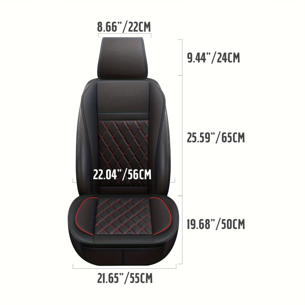 Car Seat Covers Front Pair with Full-Surround High-Back Design and Fifteen Color or Pattern Options