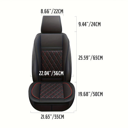 Car Seat Covers Front Pair with Full-Surround High-Back Design and Fifteen Color or Pattern Options
