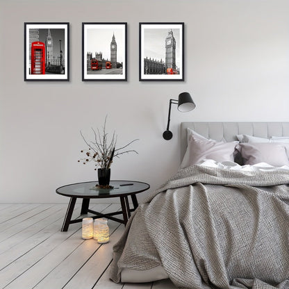 Three-Piece 12 x 16-Inch Wall Picture Frame Set in Black, White, Gold and Four Wood-Tone Finishes